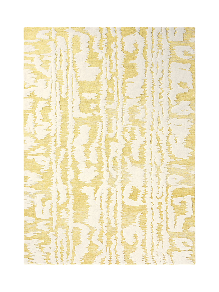 
Designer Rug "Waterwave Strip" - hand-tufted - 170 x 240 cm / Lemon