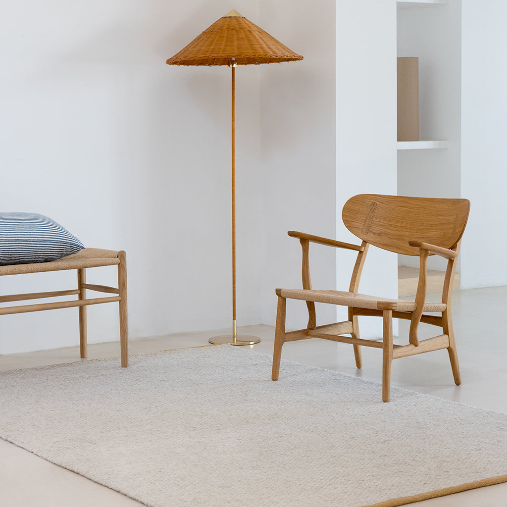 
Hand-Woven Designer Wool Rug "Matter Plan", various sizes - 140 x 200 cm / Beige