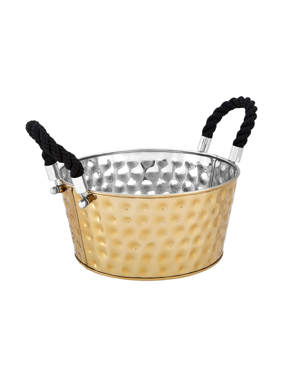 
Large "Miresa" stainless steel bottle cooler - Large Gold