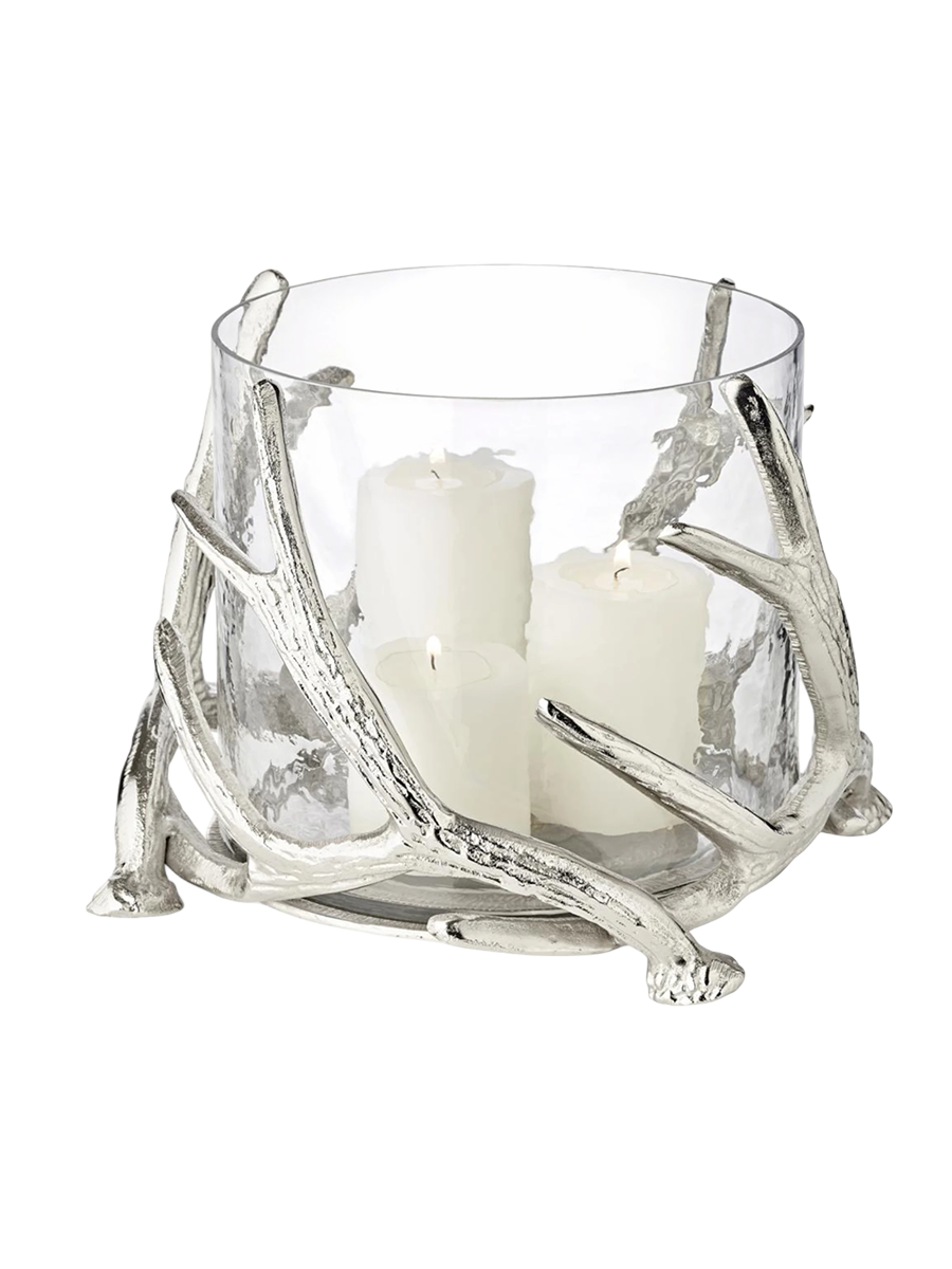 
Grande lanterne premium « Kingston », aluminium nickelé - Argent