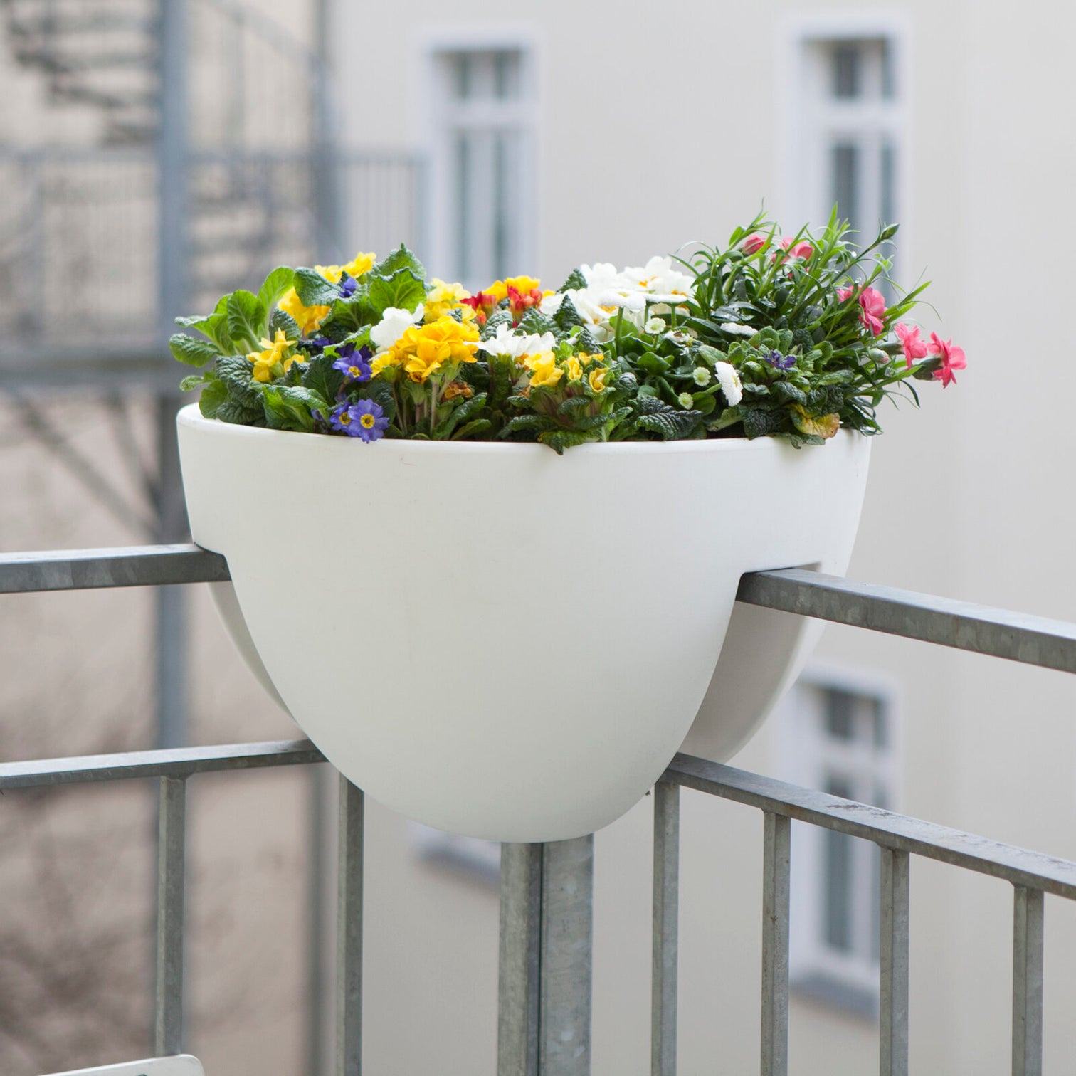 
Jardinière de balcon Eckling Ø 45 cm - Blanc