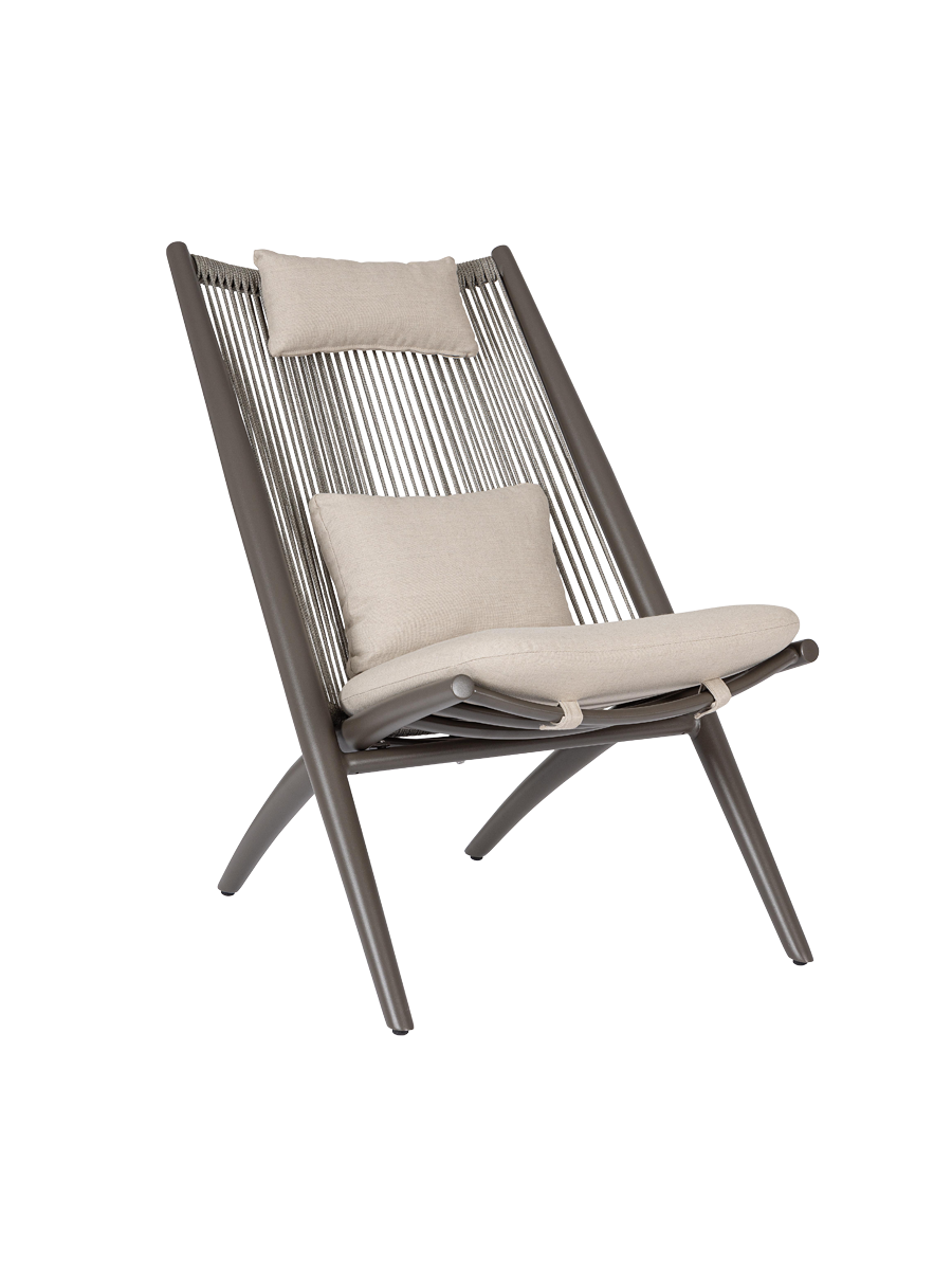 
Premium Outdoor Loungesessel „Aloha“ - Gestell: Schwarz, Kissen: Anthrazit