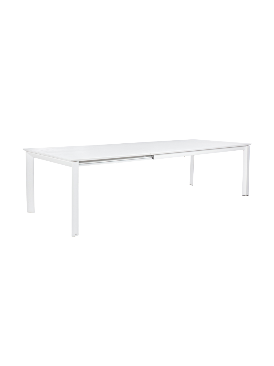 
Riesiger, ausziehbarer Premium Gartentisch „Konnor“ 200-300 x 110 cm - Weiss