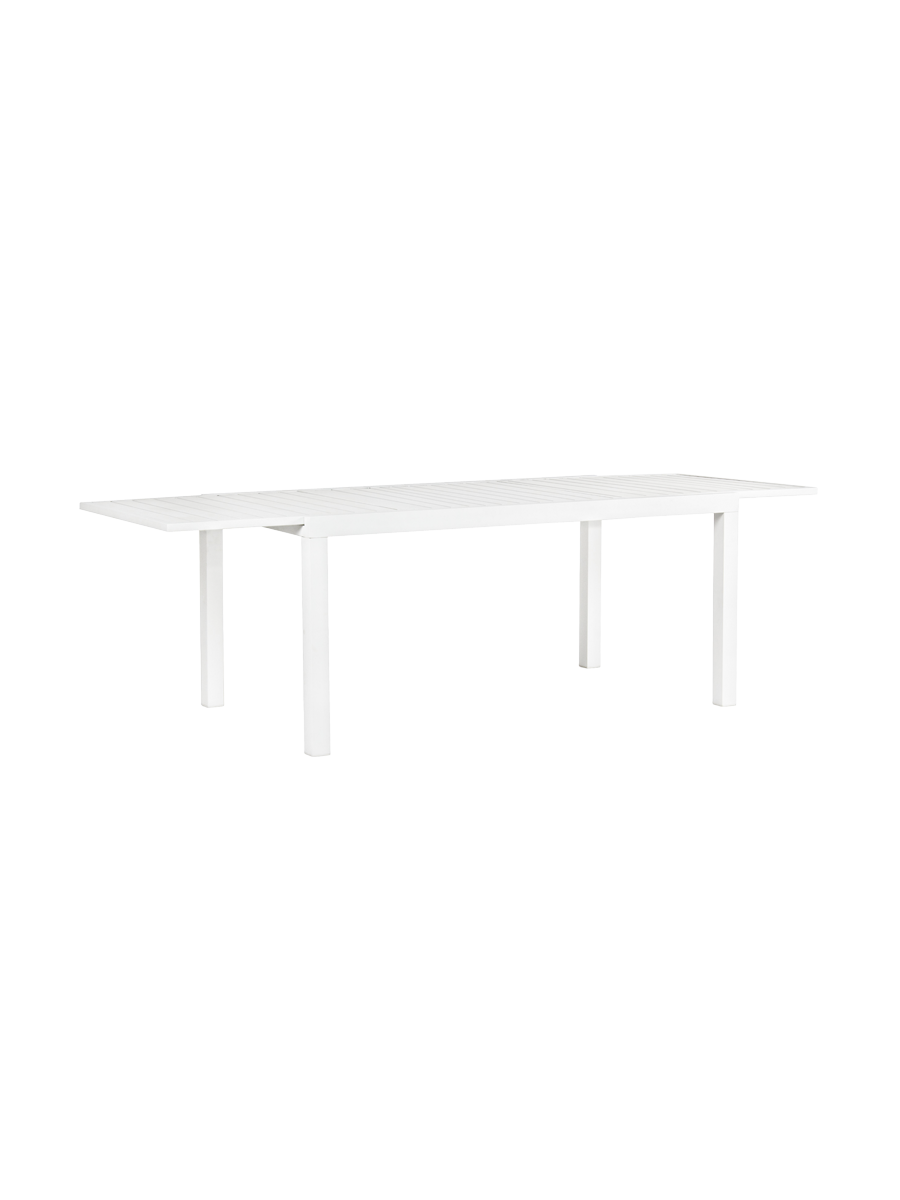 
Hochwertiger, ausziehbarer Gartentisch „Hilde“, verschiedene Grössen - 160-240 x 90 cm / Weiss