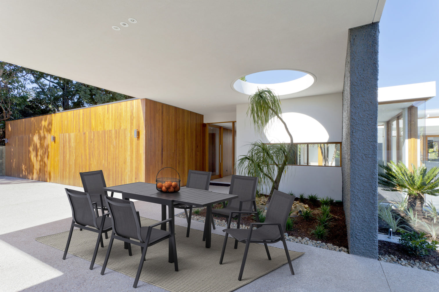 
Table de jardin extensible « Pelagius » de haute qualité, diverses tailles - 83-166 x 80 cm / Anthracite