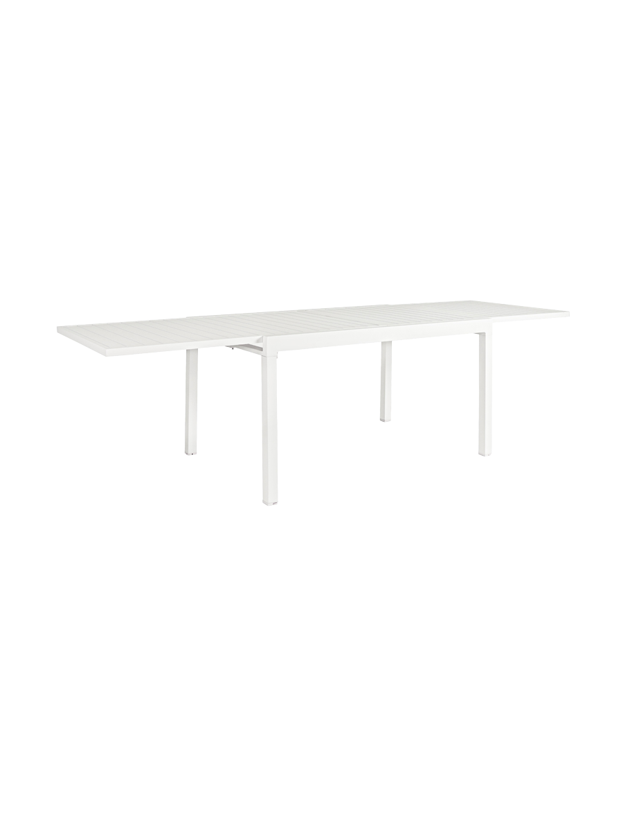 
Table de jardin extensible « Pelagius » de haute qualité, diverses tailles - 135-270 x 90 cm / Blanc