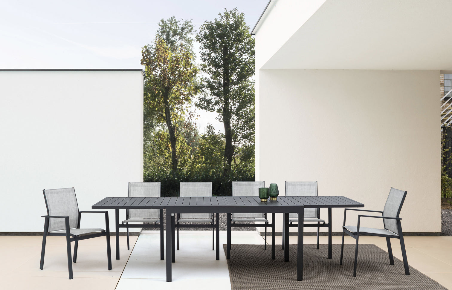 
Table de jardin extensible « Pelagius » de haute qualité, diverses tailles - 135-270 x 90 cm / Anthracite