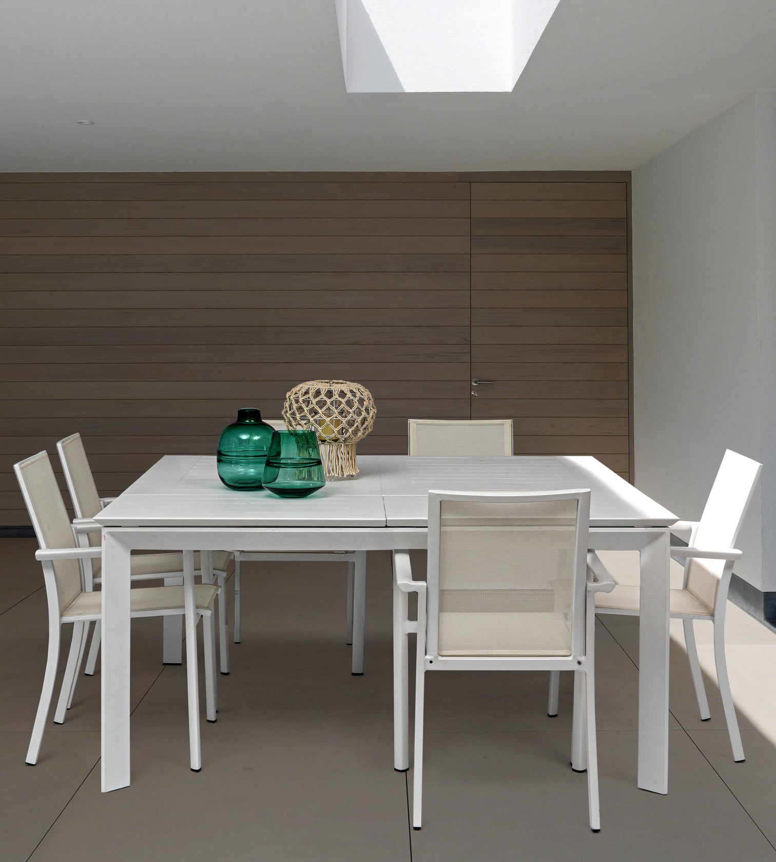 
Table de jardin extensible Premium « Konnor », différentes tailles - 110-160 x 160 cm / Blanc