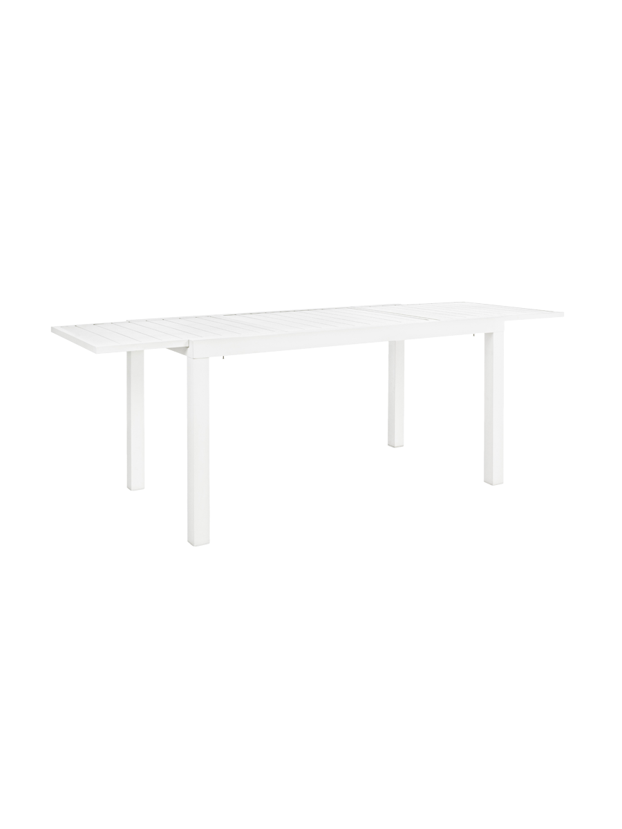 
Hochwertiger, ausziehbarer Gartentisch „Hilde“, verschiedene Grössen - 140-210 x 77 cm / Weiss