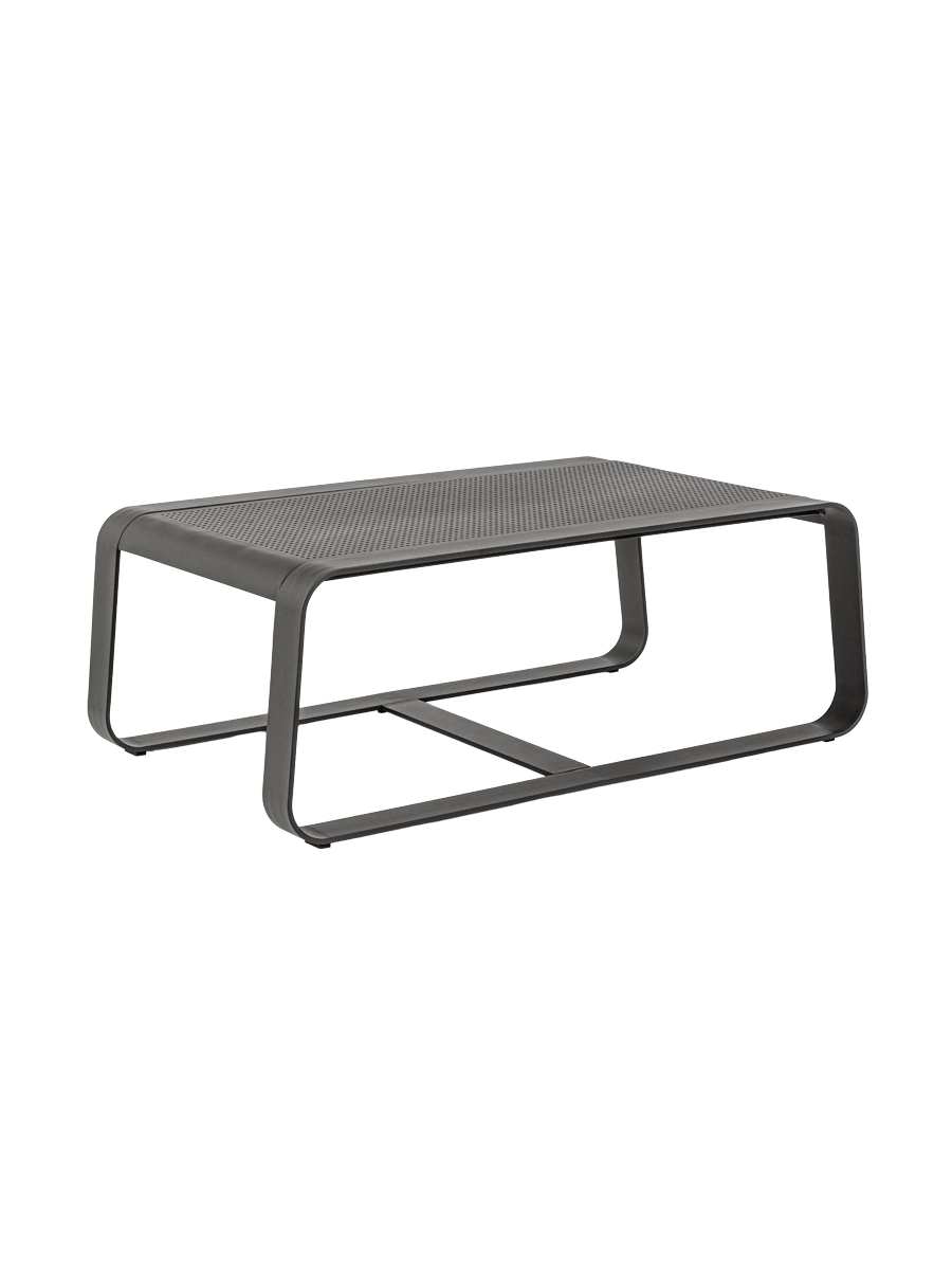 
High-Quality Outdoor Coffee Table "Merrigan" - Frame: Anthracite, Cover: Grey