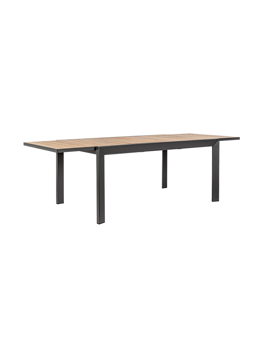 
Table de jardin extensible premium « Belmar », différentes tailles - 160-240 x 100 cm / Structure : anthracite, Plateau de table : naturel