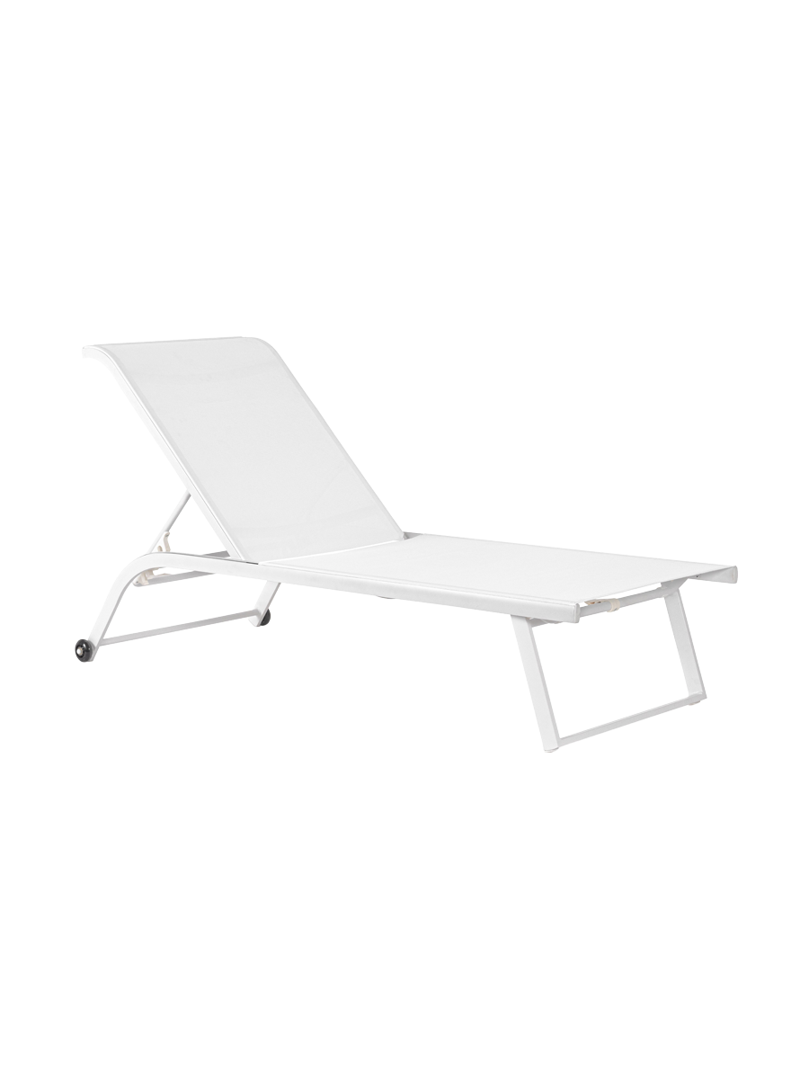 
Hochwertige Outdoor Gartenliege "Taylor" im 2er-Set - Weiss