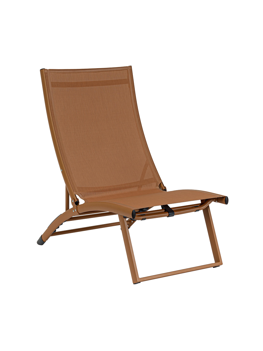 
Lot de 2 chaises longues de relaxation d'extérieur "Taylor" de haute qualité - Noix de pécan