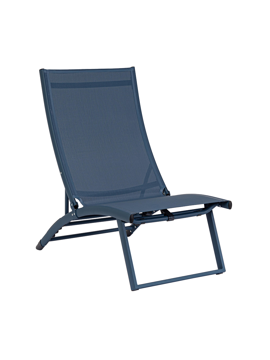 
Lot de 2 chaises longues de relaxation d'extérieur "Taylor" de haute qualité - Marine