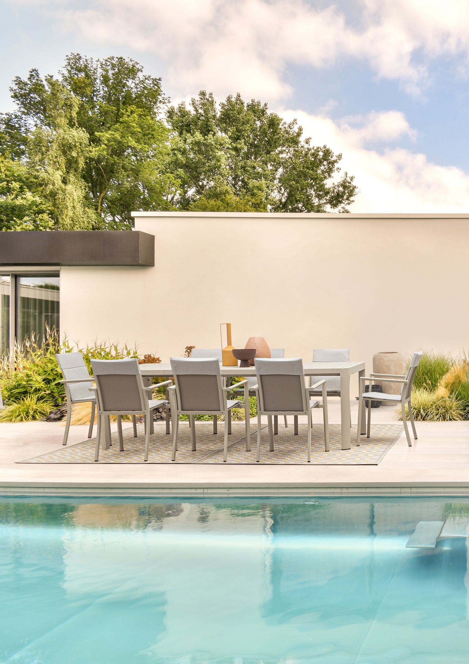 
Hochwertiger, ausziehbarer Gartentisch „Kiplin“, verschiedene Grössen - 180-240 x 100 cm / Beige