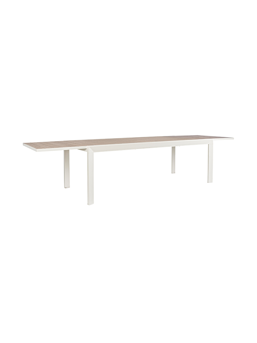 
Table de jardin extensible premium « Belmar », différentes tailles - 220-340 x 100 cm / Structure : Beige clair, Plateau : Naturel