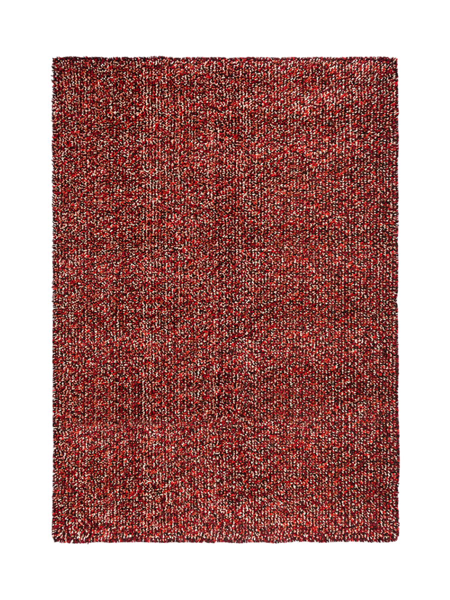 
High-pile Designer Rug "Pop-Art" - made from 100% pure new wool - 140 x 200 cm / Red