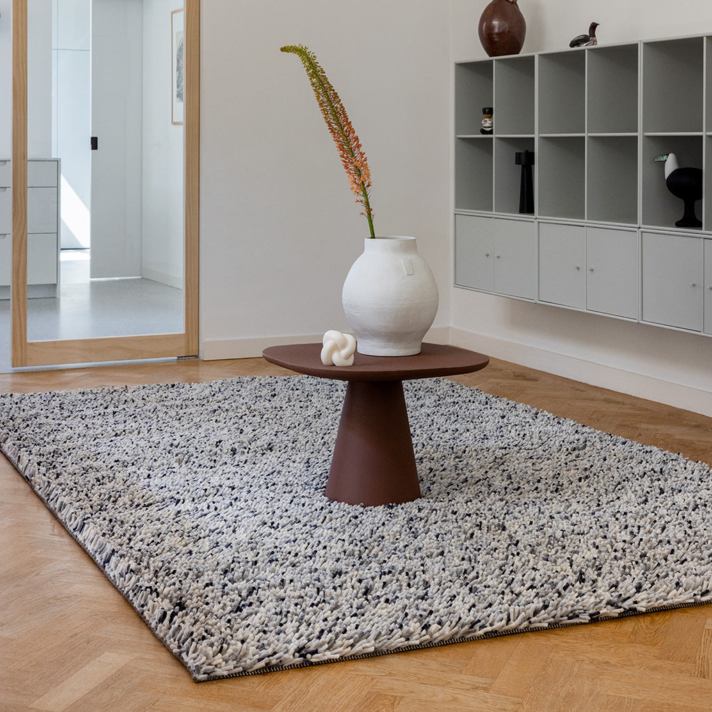 
Hochflor Designer Teppich „Rocks Frost“ - aus 100% reiner Schurwolle - 170 x 240 cm