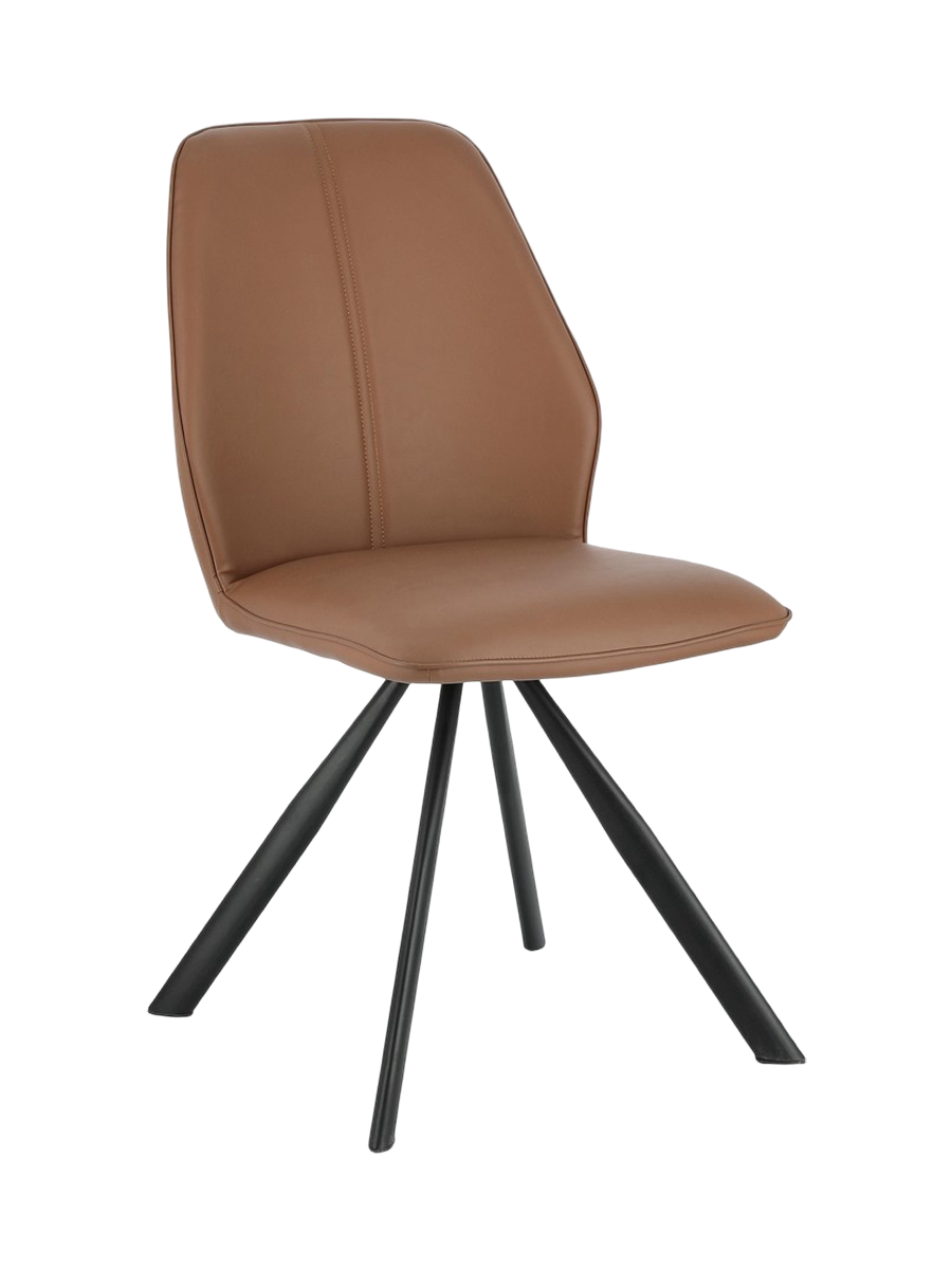 
Design Esszimmerstuhl „Maxwell“ - Kunstleder Cognac