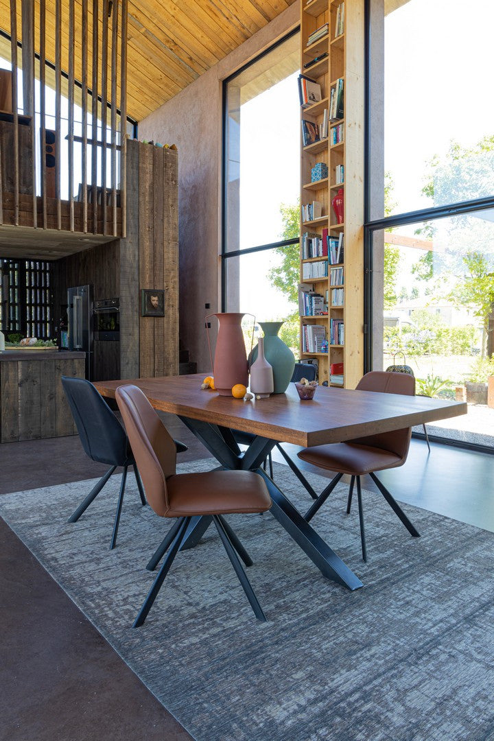 
Design Esszimmerstuhl „Maxwell“ - Kunstleder Cognac
