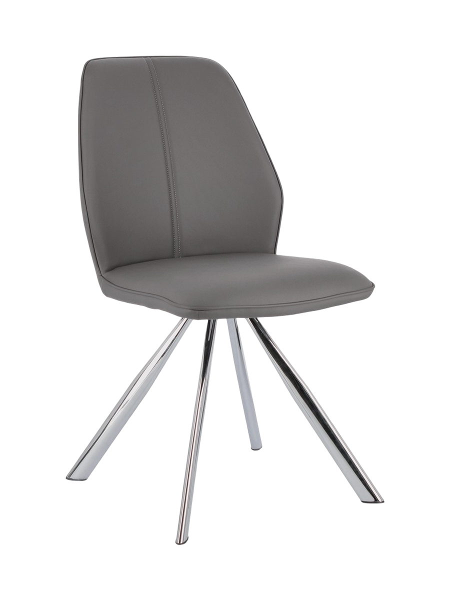 
Design Esszimmerstuhl „Maxwell“ - Kunstleder Grau