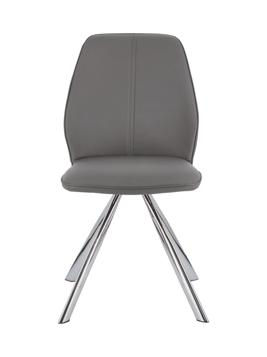 
Design Esszimmerstuhl „Maxwell“ - Kunstleder Grau