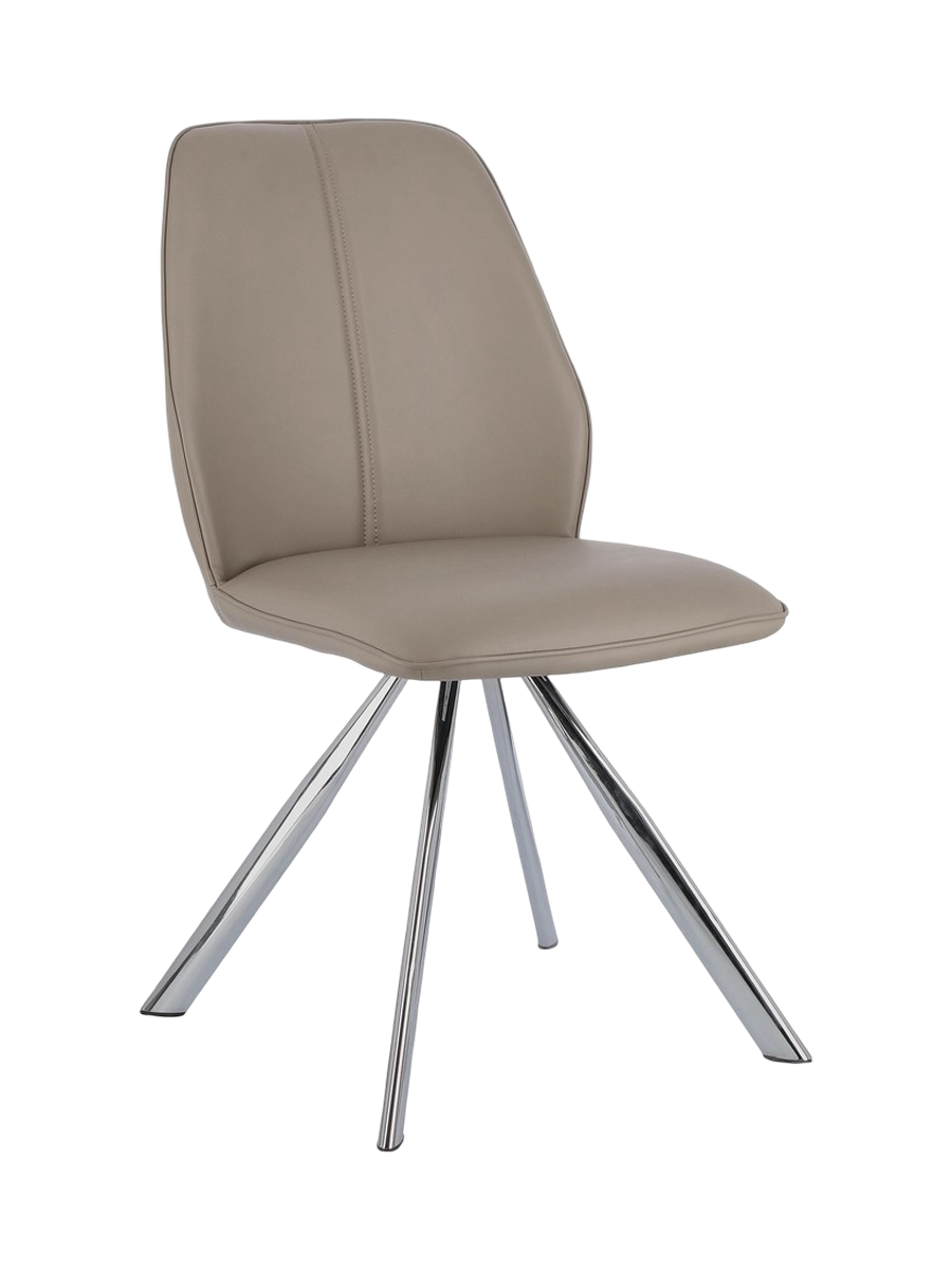 
Design Esszimmerstuhl „Maxwell“ - Kunstleder Taupe