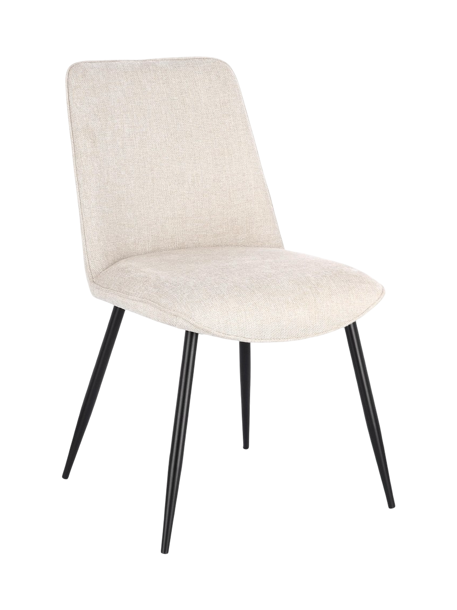 
Chaise de salle à manger « Cora » de haute qualité - Beige/Noir