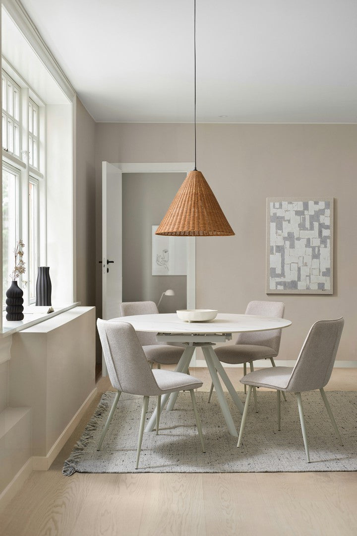 
Fauteuil design de qualité « Cora » - Beige/Beige