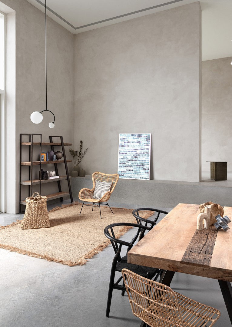 
Massivholz Design Esszimmerstuhl „Artemia“ - Schwarz