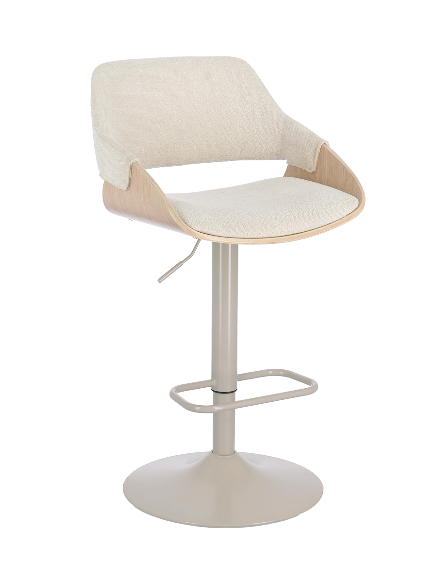 
360° drehbarer und höhenverstellbarer Barhocker „Roxanne“ - Beige