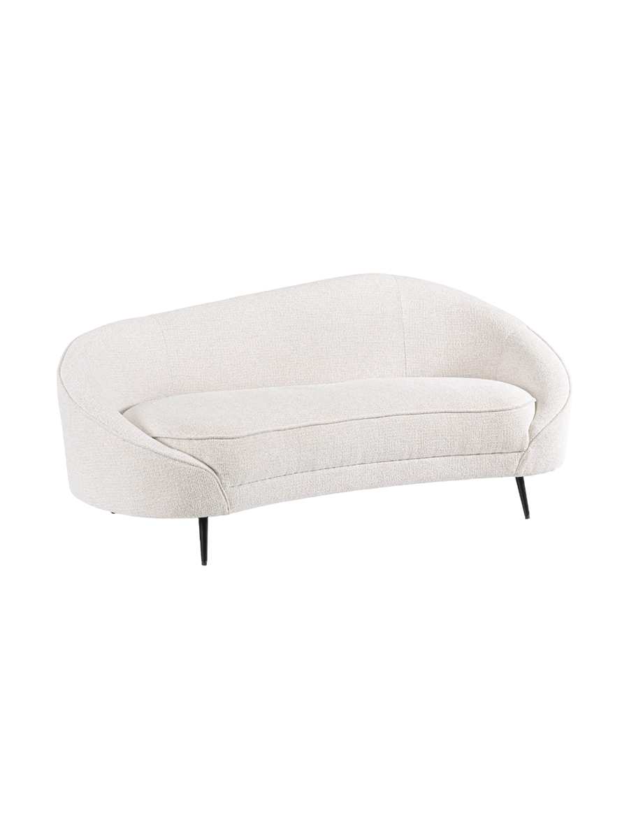 
Divano di design a 3 posti „Constance“ - Tessuto strutturato Bianco