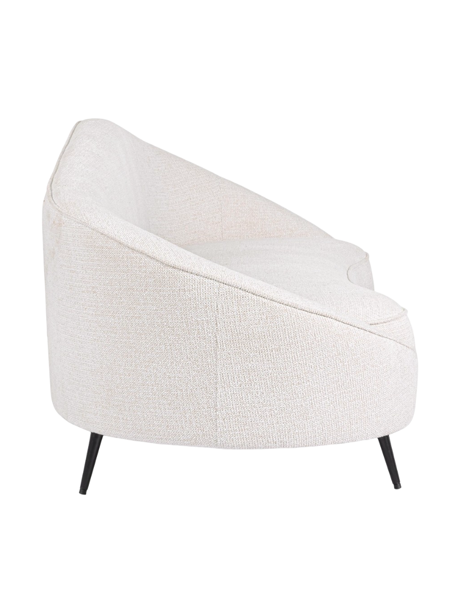 
Divano di design a 3 posti „Constance“ - Tessuto strutturato Bianco