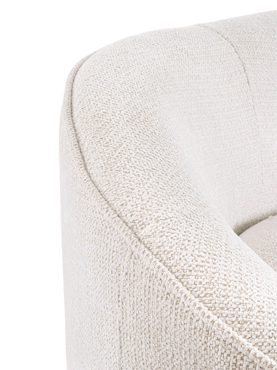 
Divano di design a 3 posti „Constance“ - Tessuto strutturato Bianco