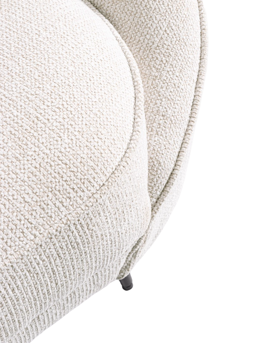 
Divano di design a 3 posti „Constance“ - Tessuto strutturato Bianco