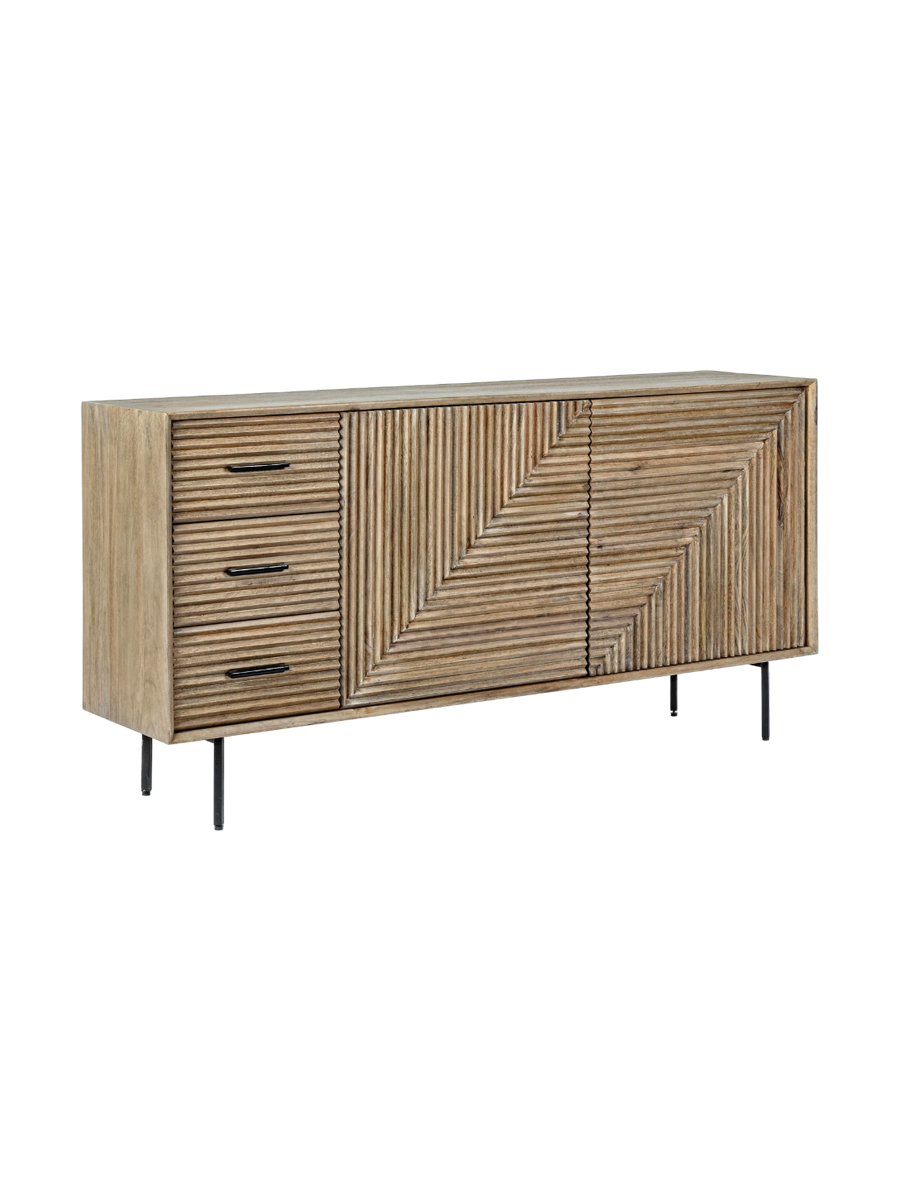 
Credenza massiccia di design «Darsey», a 2 ante