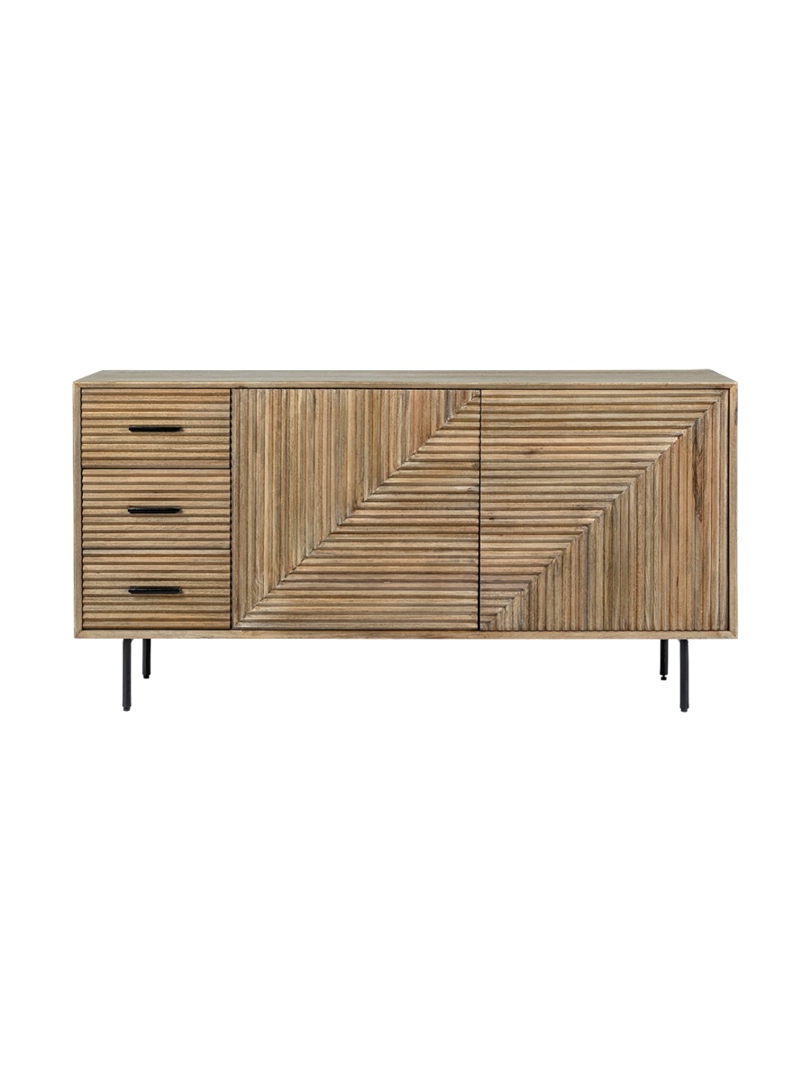 
Credenza massiccia di design «Darsey», a 2 ante