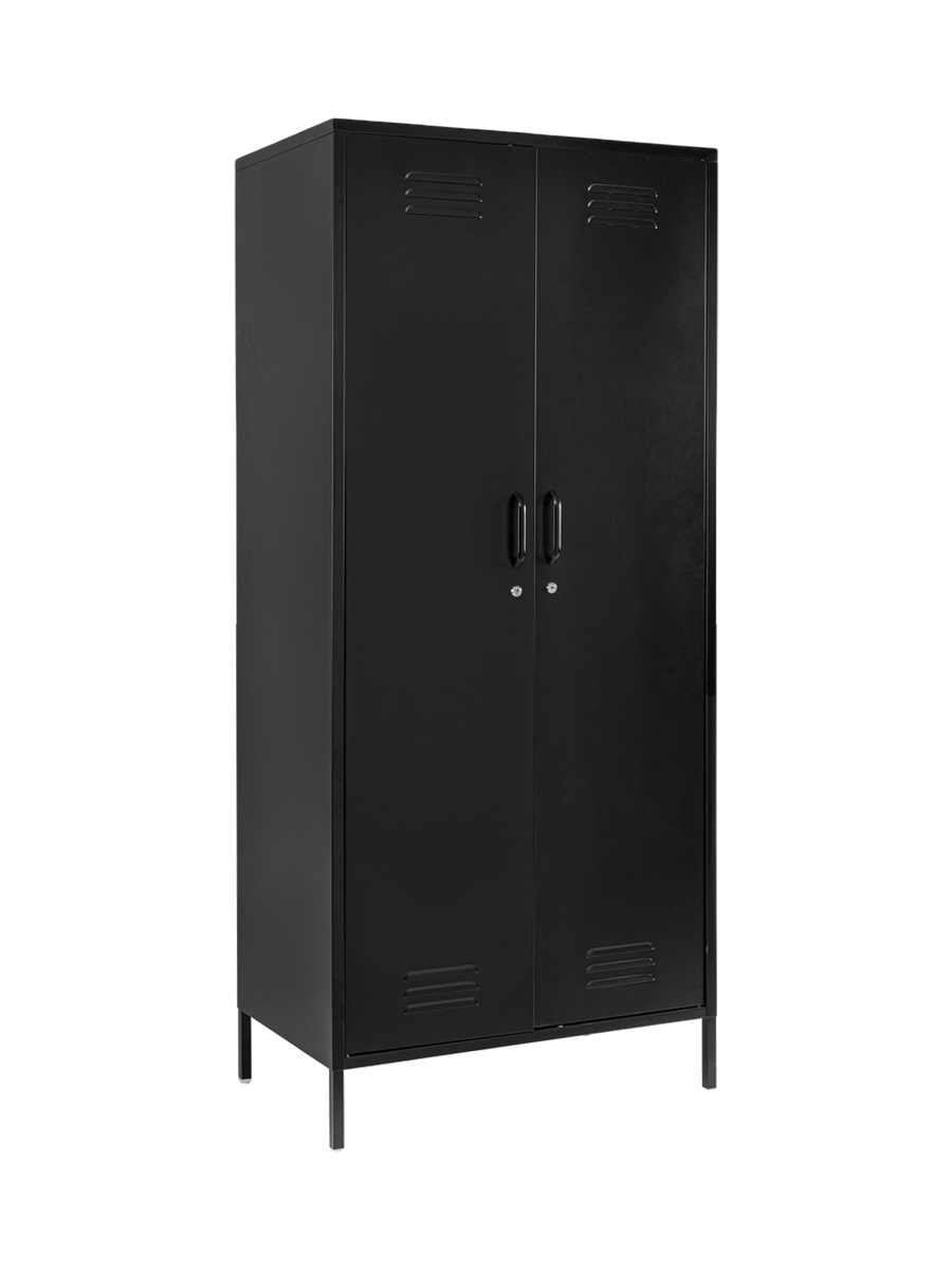 
Kleiderschrank „Cambridge“ aus Metall - Schwarz