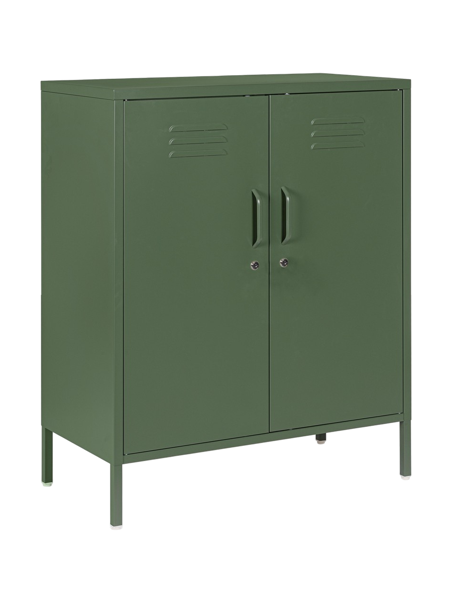 
Highboard « Cambridge » en métal - Vert foncé