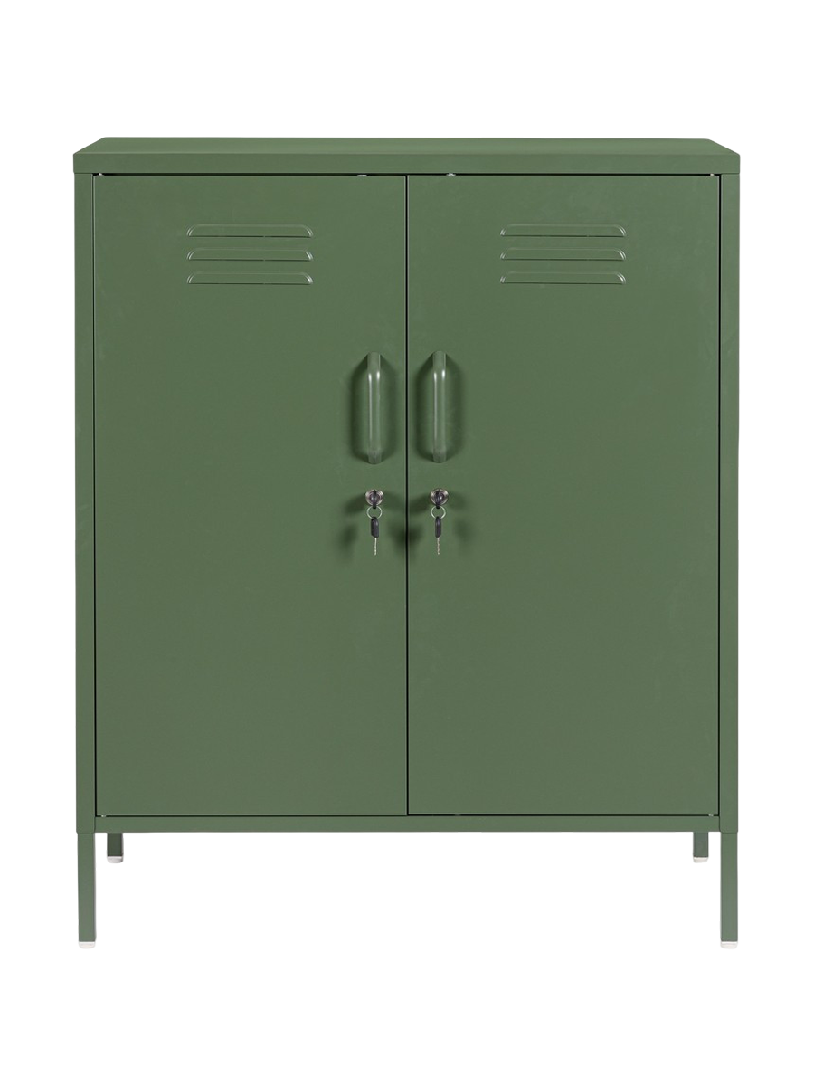 
Highboard « Cambridge » en métal - Vert foncé