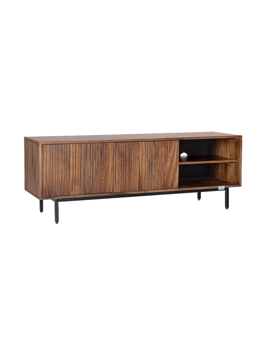 
Mobile basso massiccio di design «Tadita», a 2 ante