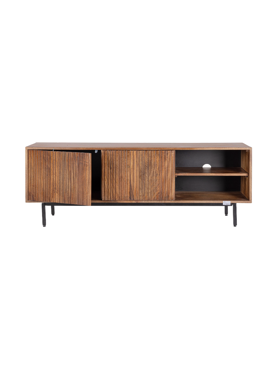 
Mobile basso massiccio di design «Tadita», a 2 ante