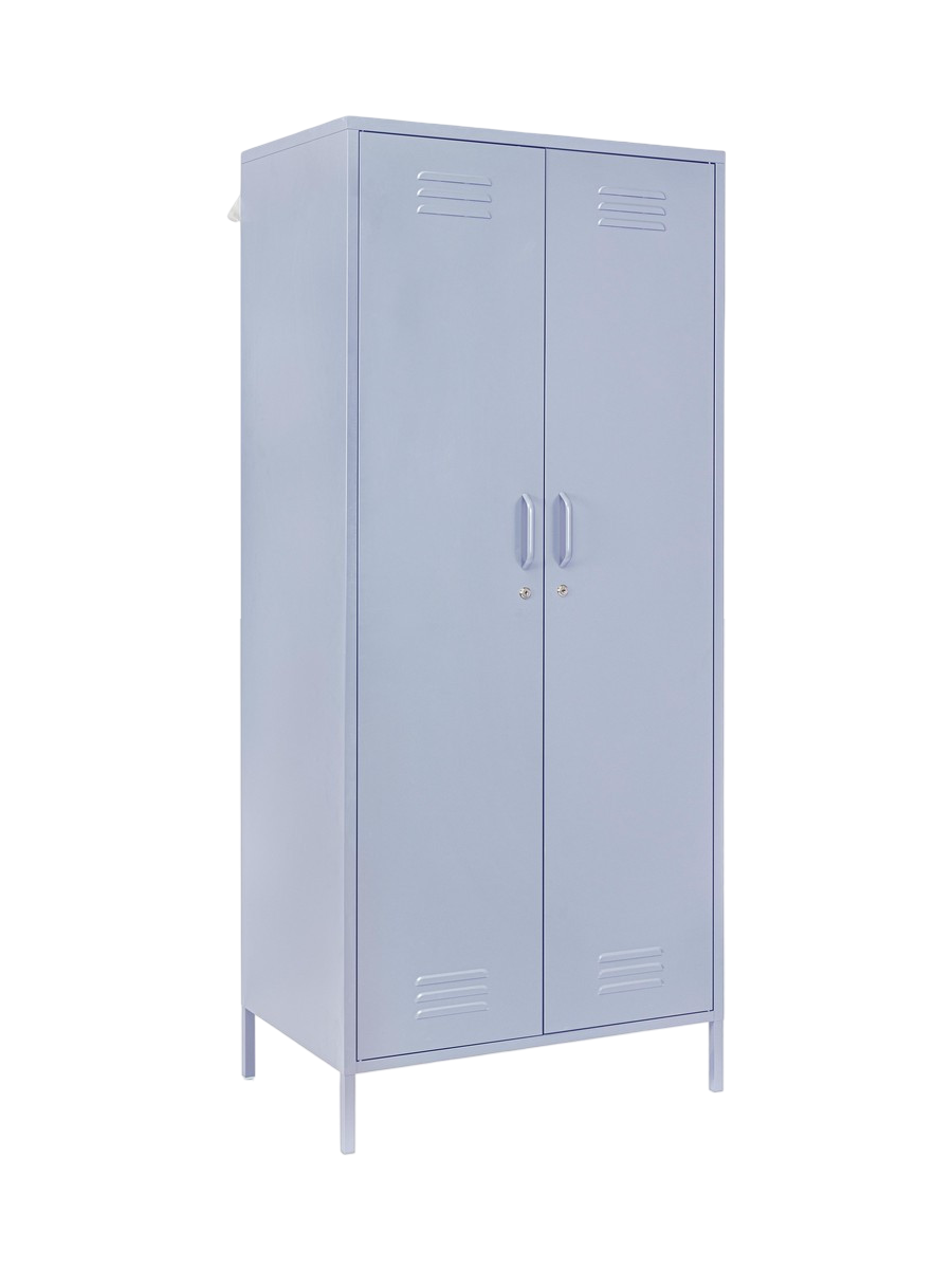 
Kleiderschrank „Cambridge“ aus Metall - Hellblau