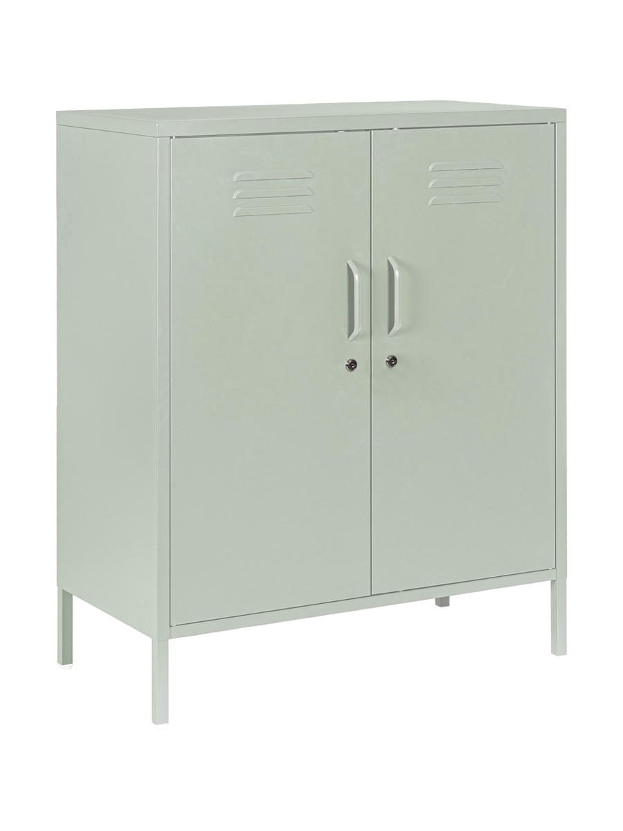 
Highboard « Cambridge » en métal - Vert sauge