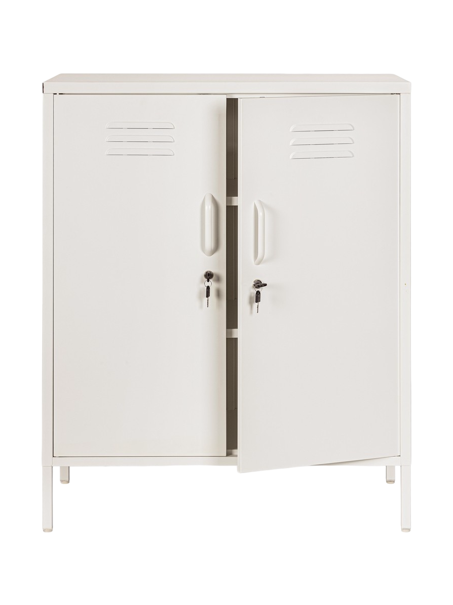 
Highboard « Cambridge » en métal - Crème