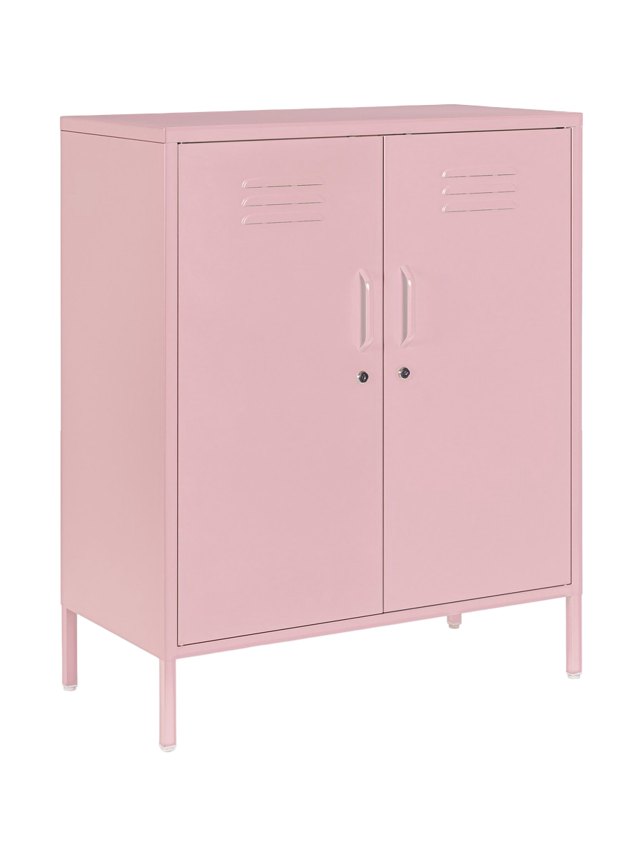 
Highboard « Cambridge » en métal - Rose pastel