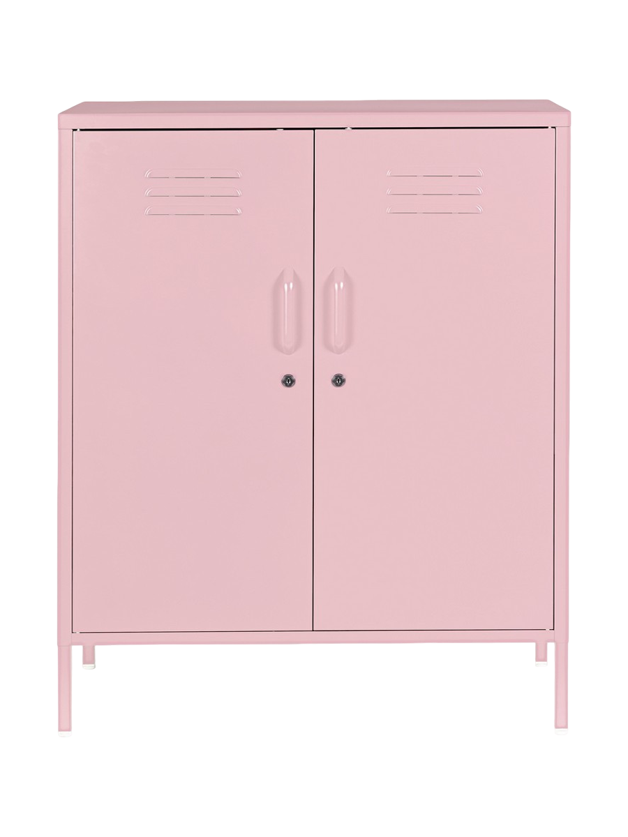 
Highboard « Cambridge » en métal - Rose pastel