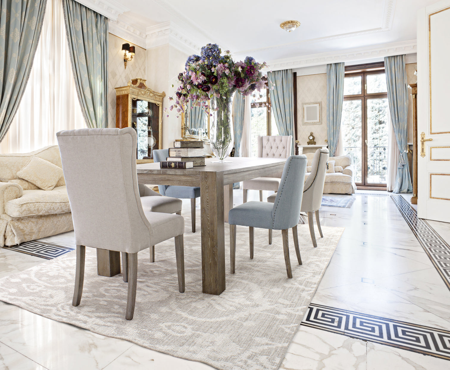 
Eleganter Esszimmerstuhl „Columbia“ - Beige