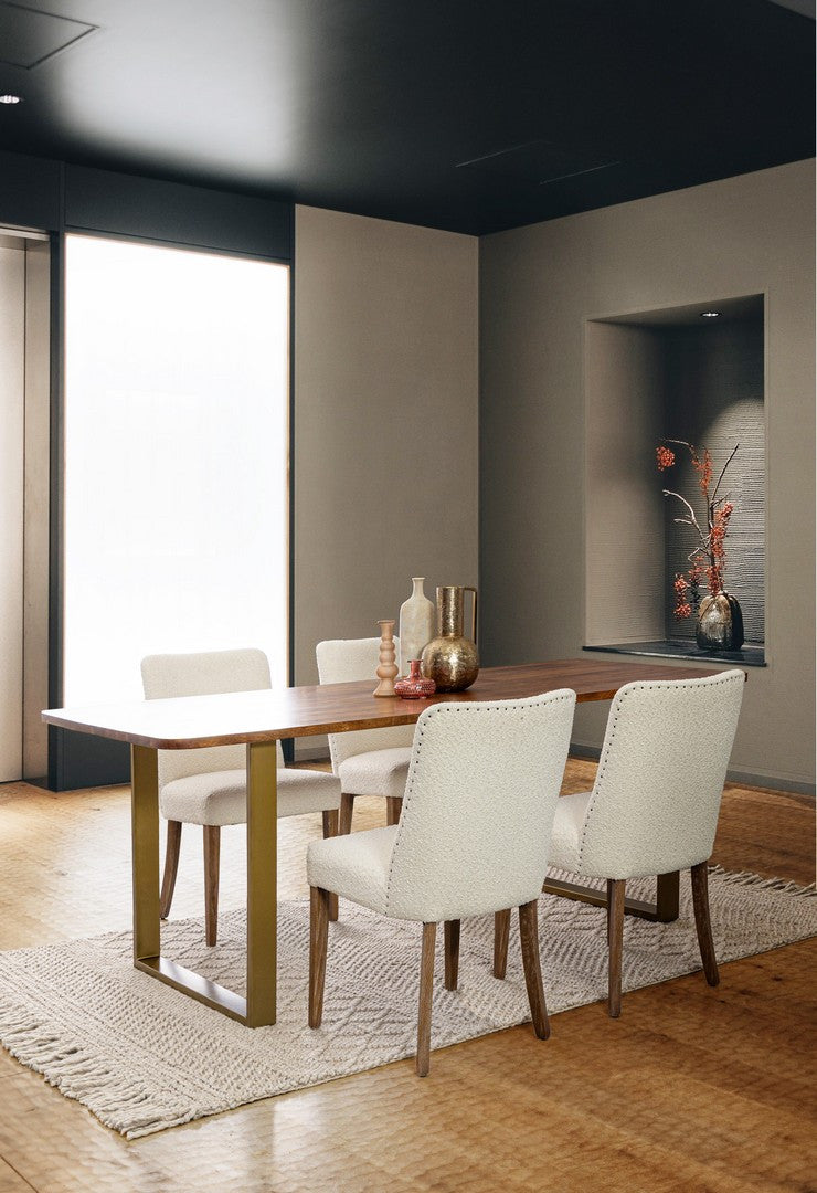 
Chaise de salle à manger de qualité « Beatriz » - Bouclé écru