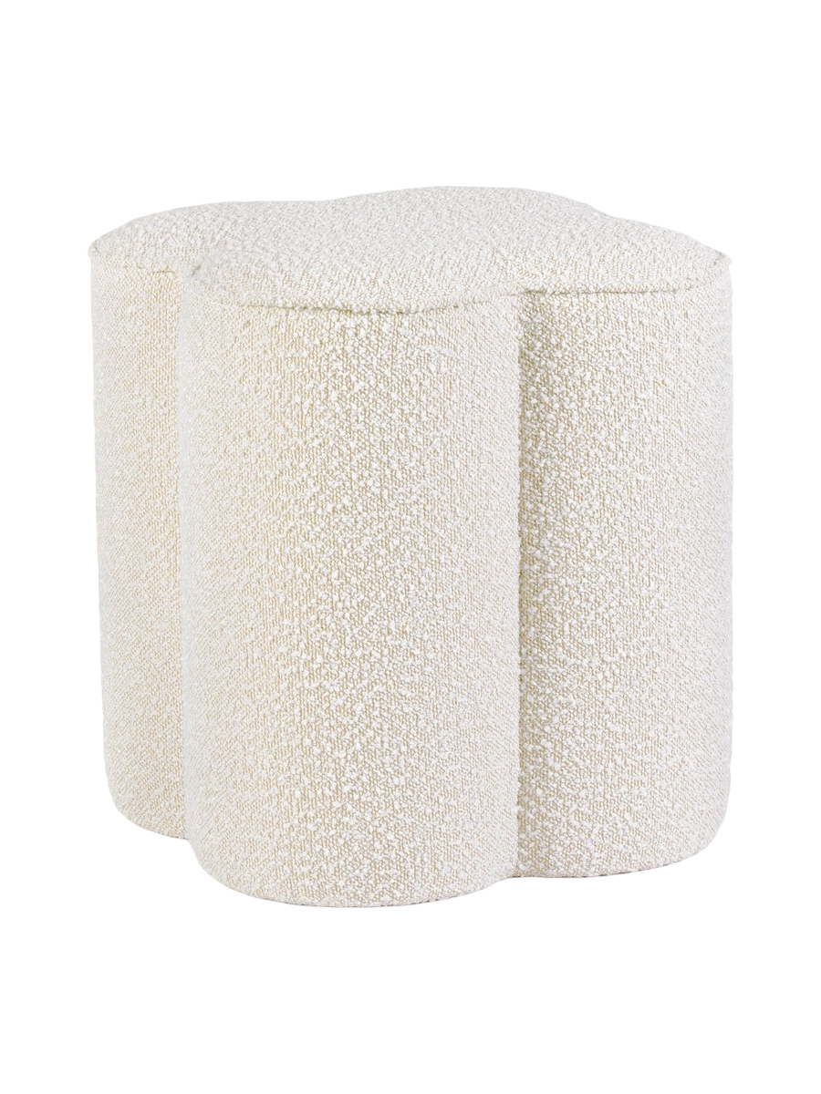 
Design Sitzpouf „Donita“ - Bouclé Ecru